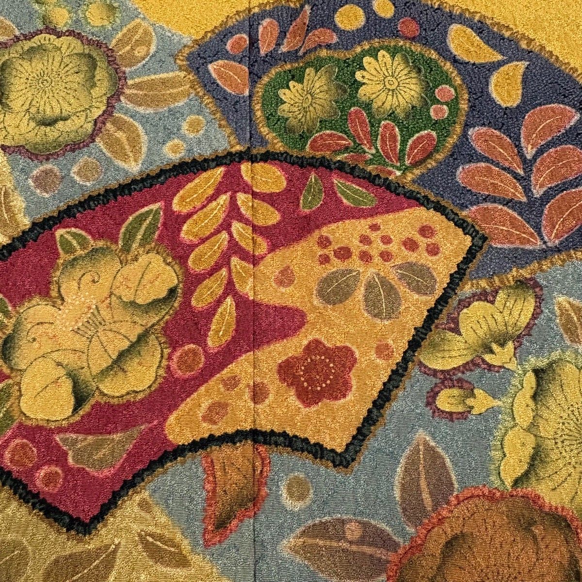 結城紬 付下げ 辻が花 辻ヶ花 証紙 茶色 結城紬 付下げ 辻が花 辻ヶ花 証紙 茶色