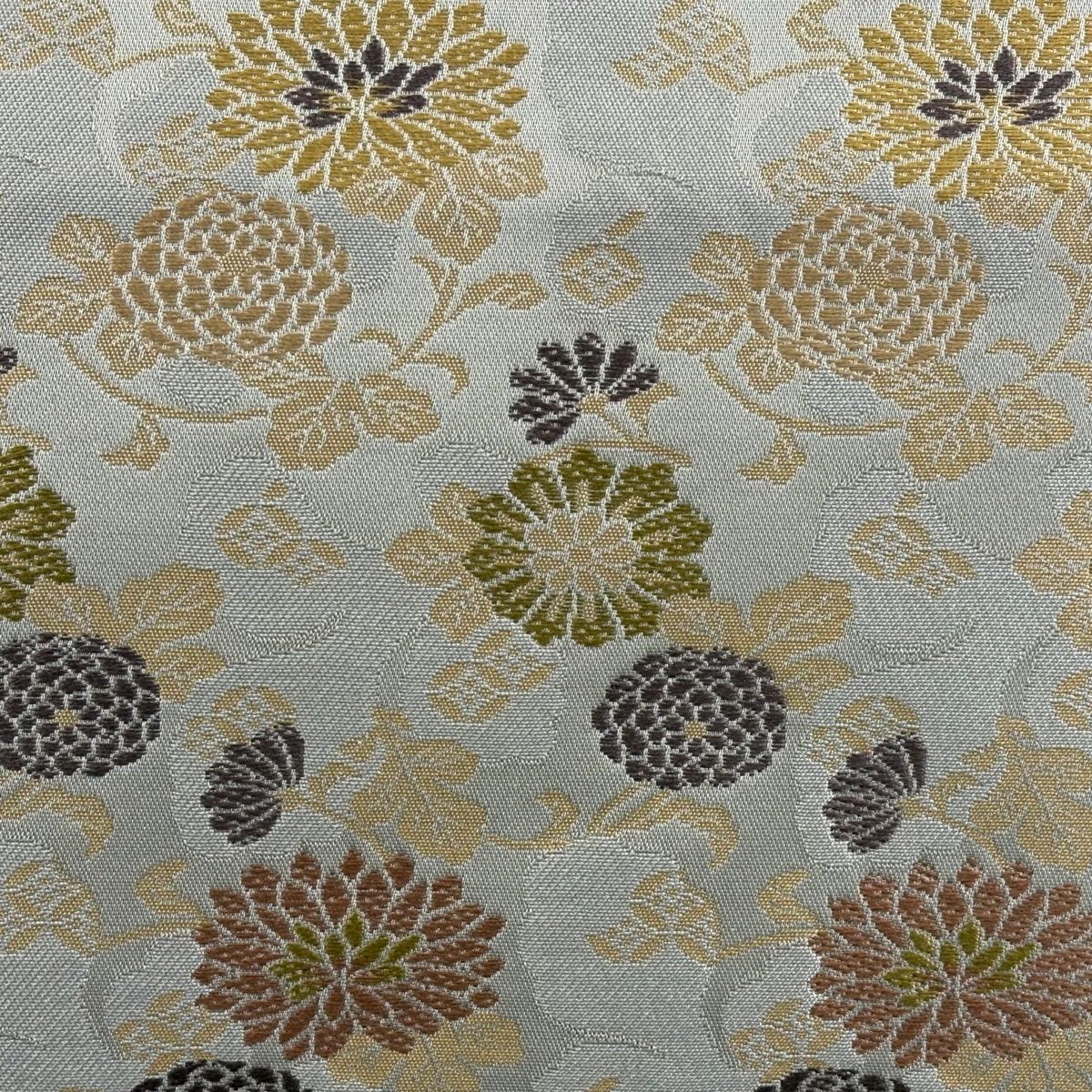 開き名古屋帯 秀品 箔屋清兵衛 落款 菊 灰色 正絹 【中古】 - メルカリ