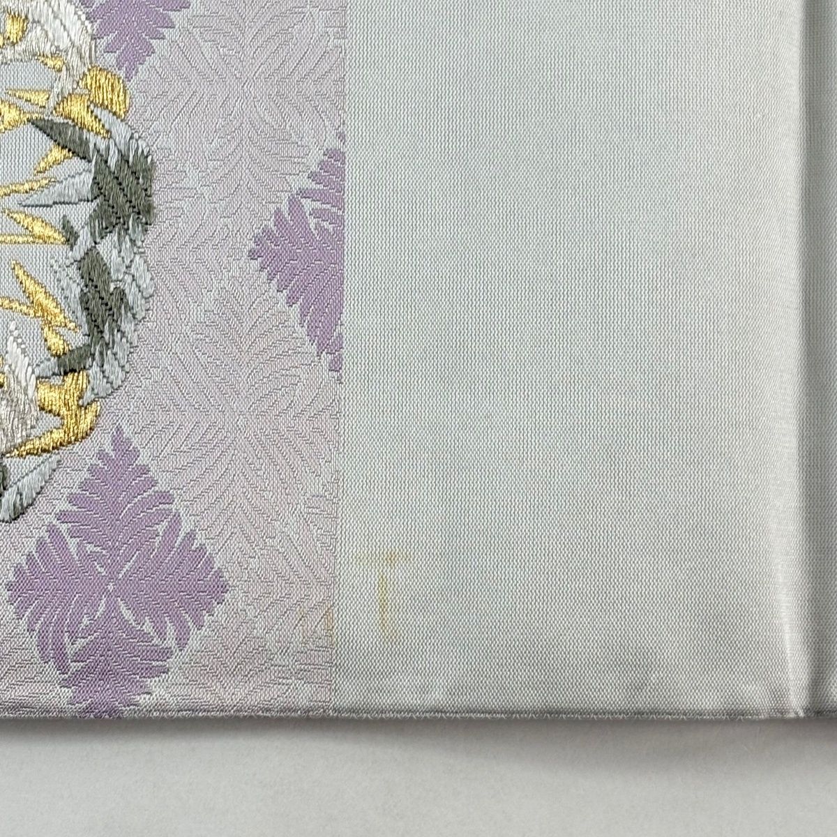 袋帯 秀品 松竹梅 若松菱 刺繍 金銀糸 灰紫 六通 正絹 【中古】 - メルカリ