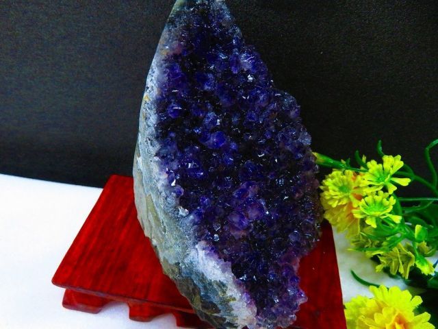 ウルグアイ産☆ 天然水晶☆絶品超濃い濃い超美しい☆アメジスト