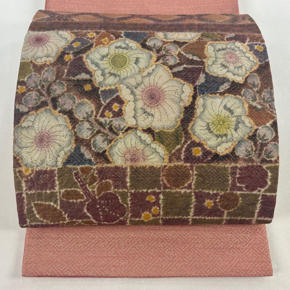 509my30◇纐纈 辻が花 ふくれ織 お太鼓柄 袋帯◇美品 509my30◇纐纈 辻が花 ふくれ織 お太鼓柄 袋帯◇美品 - メルカリ