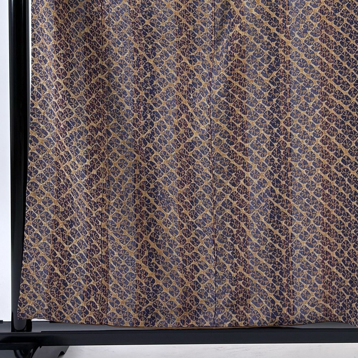 美品】 小紋 身丈159cm 裄丈63.5cm S 袷 名古屋帯セット 紬地 縦縞