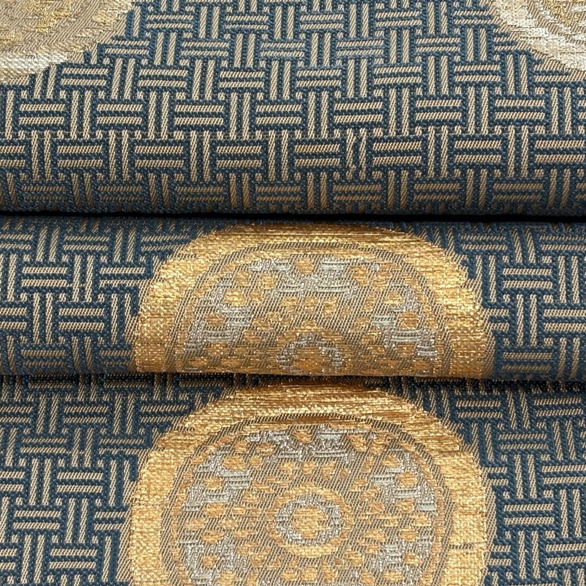 ［逸品］龍村平蔵製　千代能冠錦　本袋帯　白地 金銀糸　正絹 逸品］龍村平蔵製 千代能冠錦 本袋帯 白地 金銀糸 正絹