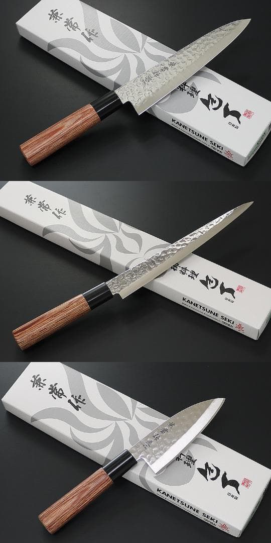 包丁 KC-951 牛刀 + KC-952 三徳 + KC-955 筋引 セット KC-951 牛刀,KC-952 三徳,KC-953 薄刃,KC-959 筋引