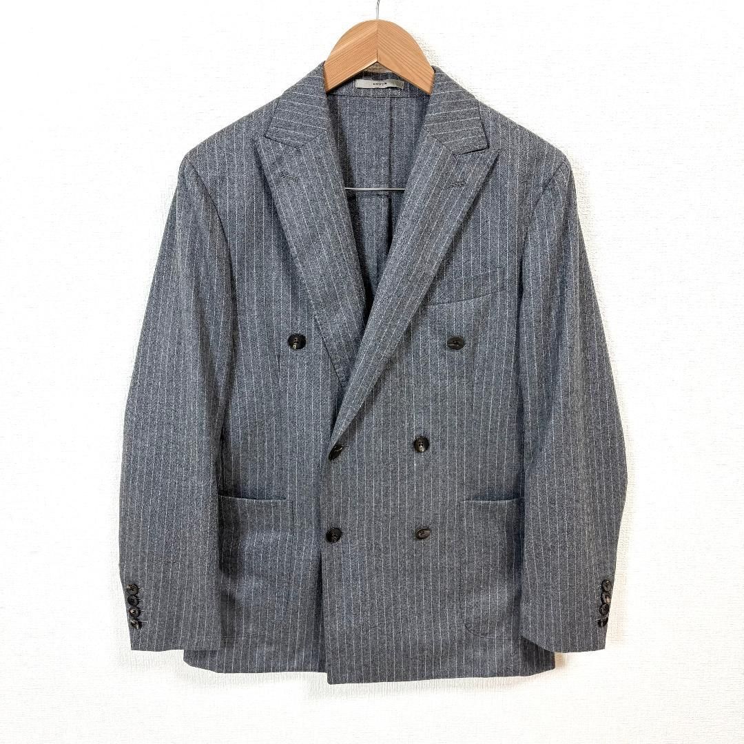 BOGLIOLI DOVER セットアップ ダブル 44 グレー ストライプ - メルカリ
