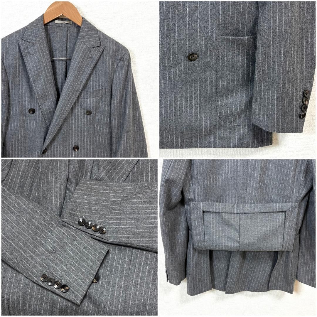 ★美品☆ボリオリ★BOGLIOLI☆ドーヴァー★グレー☆44★ BOGLIOLI DOVER セットアップ ダブル 44 グレー ストライプ - メルカリ