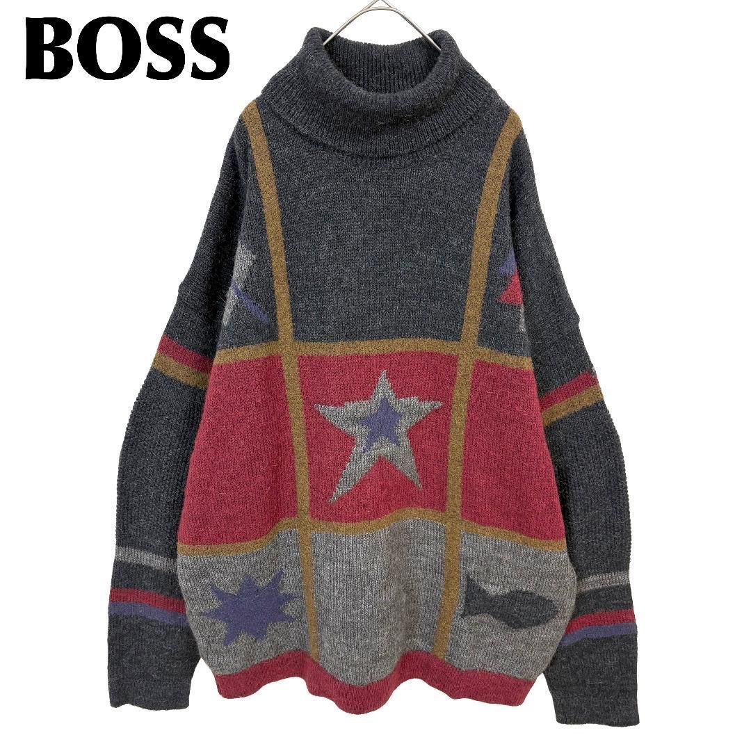 美品 Hugo Boss アルパカタートルネックニットオーバーサイズ 50 
