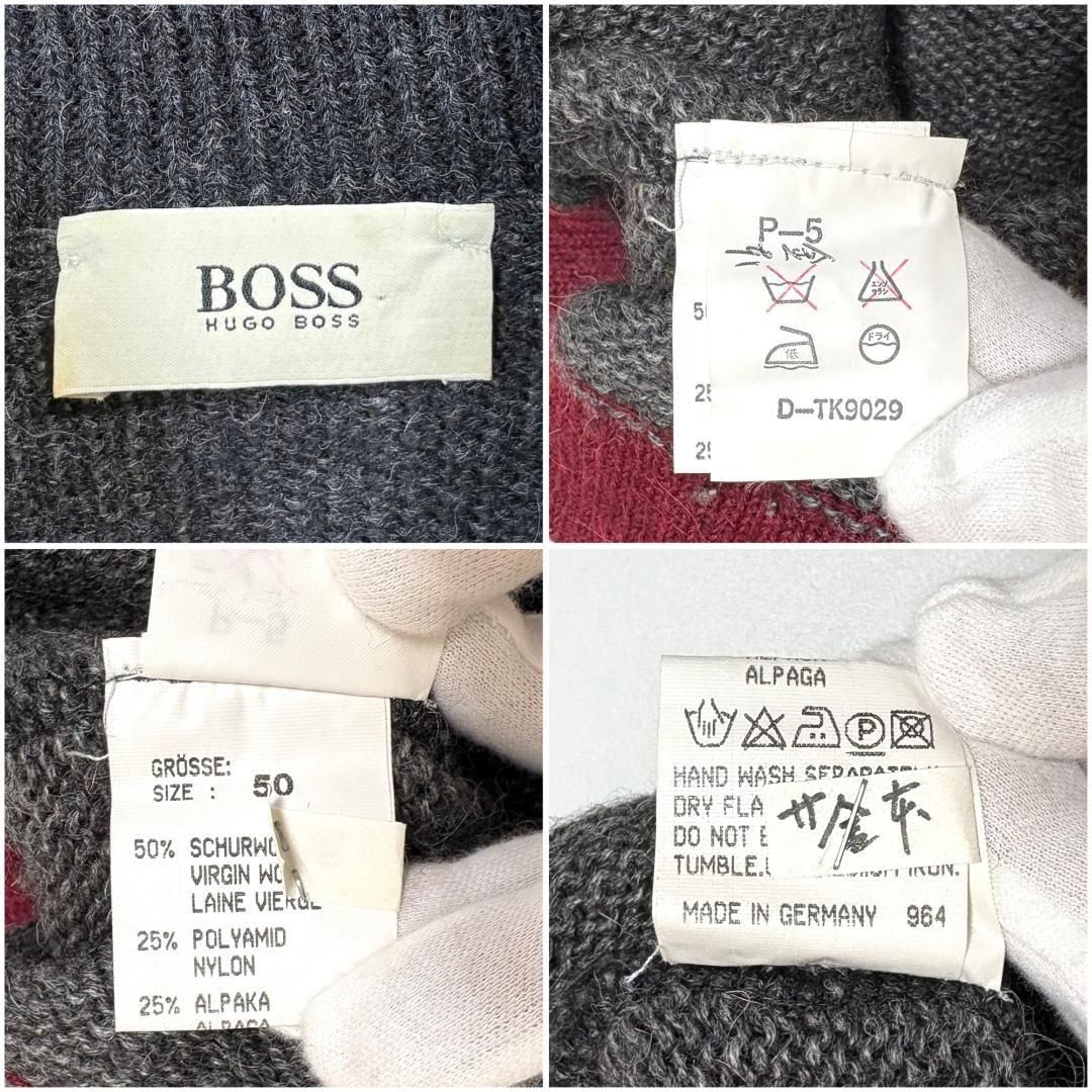 美品 Hugo Boss アルパカタートルネックニットオーバーサイズ 50 