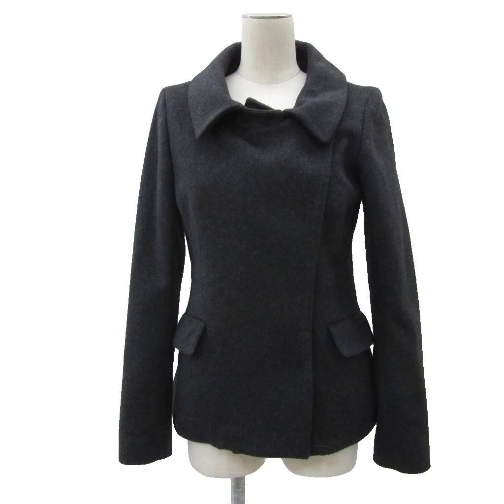 セオリー Theory ステンカラーコート S ダークグレー ショート丈 01