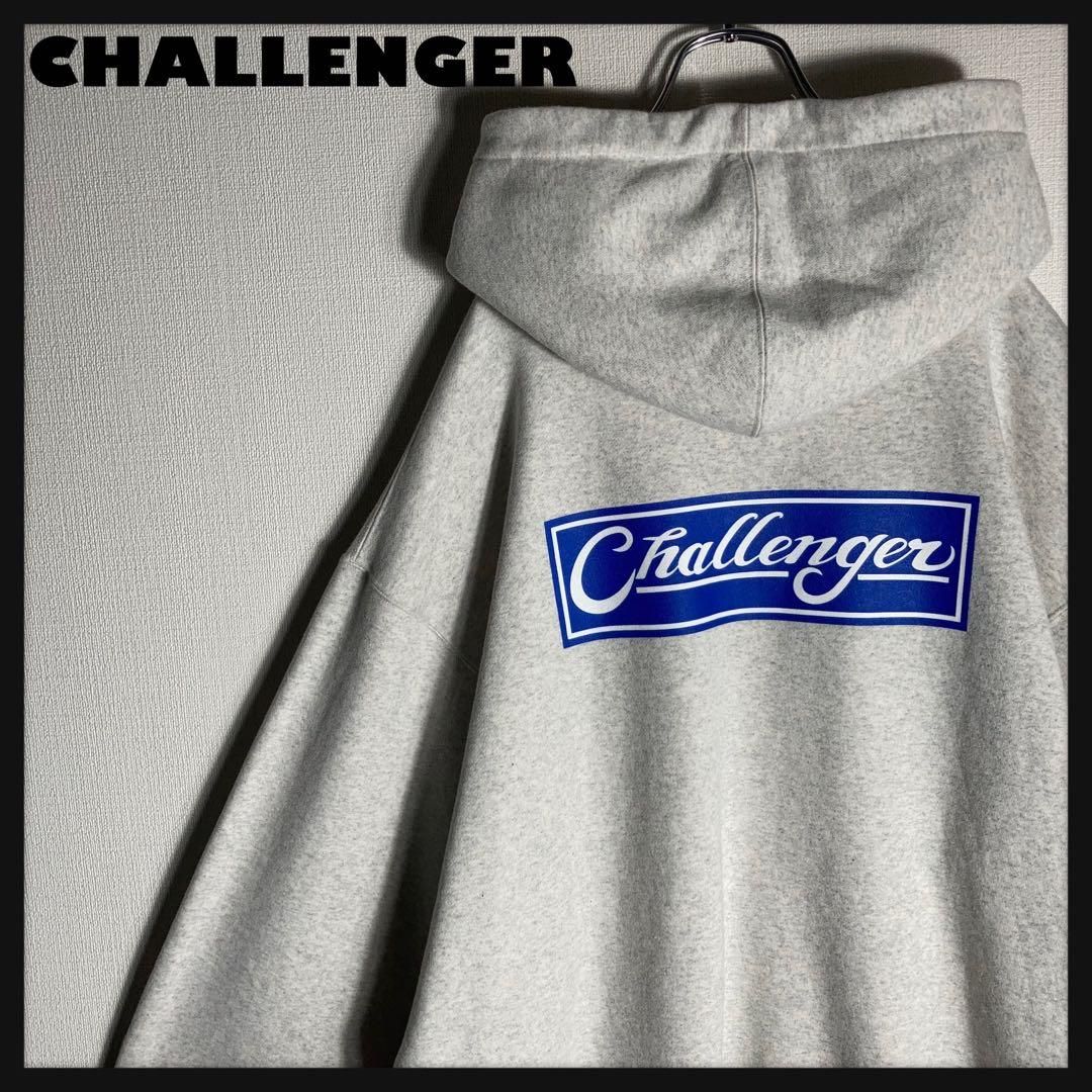 【CHALLENGER】BAR LOGO ジップパーカー グレー【XL】 BAR LOGO ZIP HOODIE ジップパーカー-チャレンジャー 通販 CHALLENGER