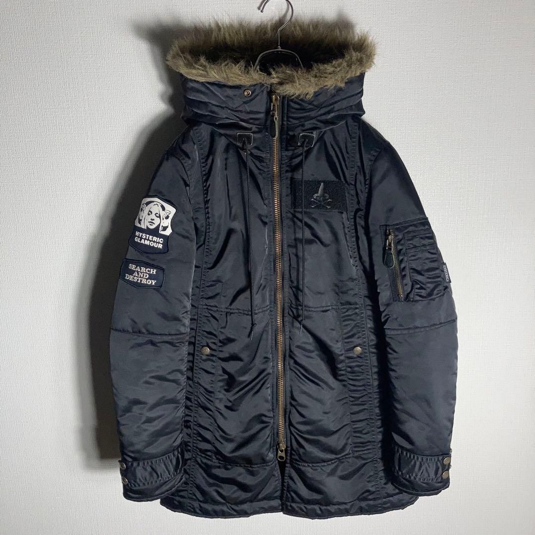 美品】HYSTERIC GLAMOUR ファー付きモッズコート 黒 レディース - メルカリ