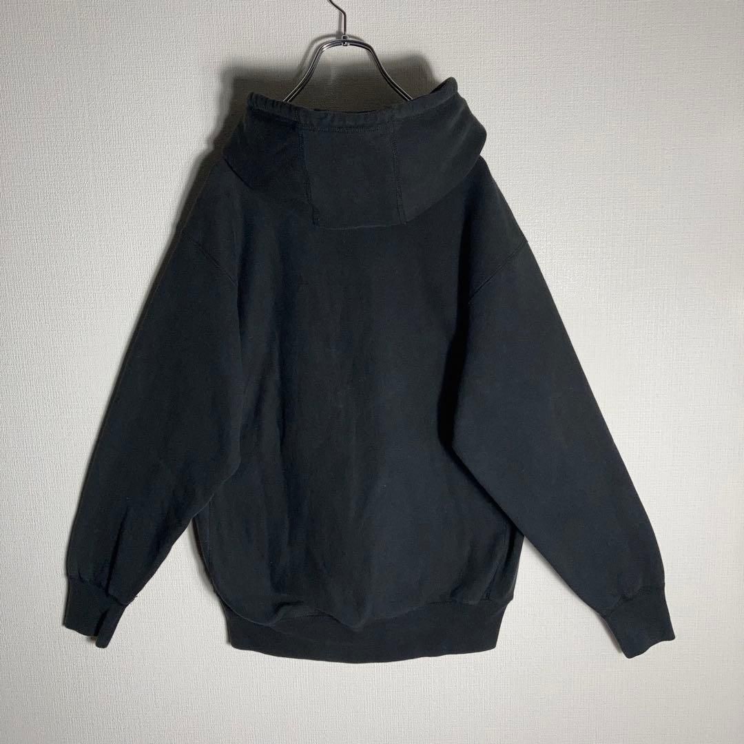 FTC フルジップパーカー ワンポイント刺繍ロゴ ストリート 黒 M - メルカリ