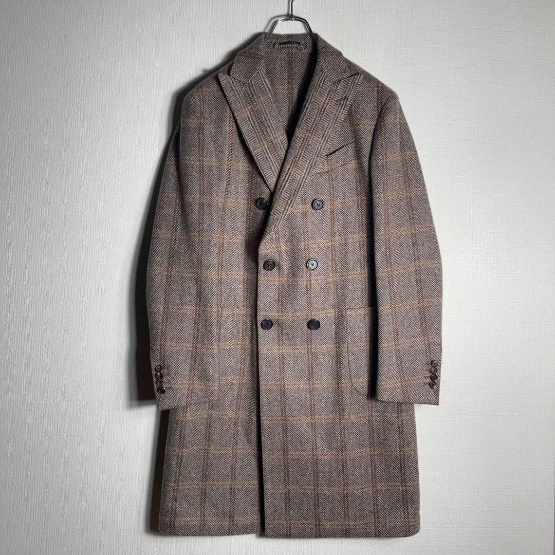 定価16万円】ラルディーニ ヘリンボーン オーバーペーン チェスター