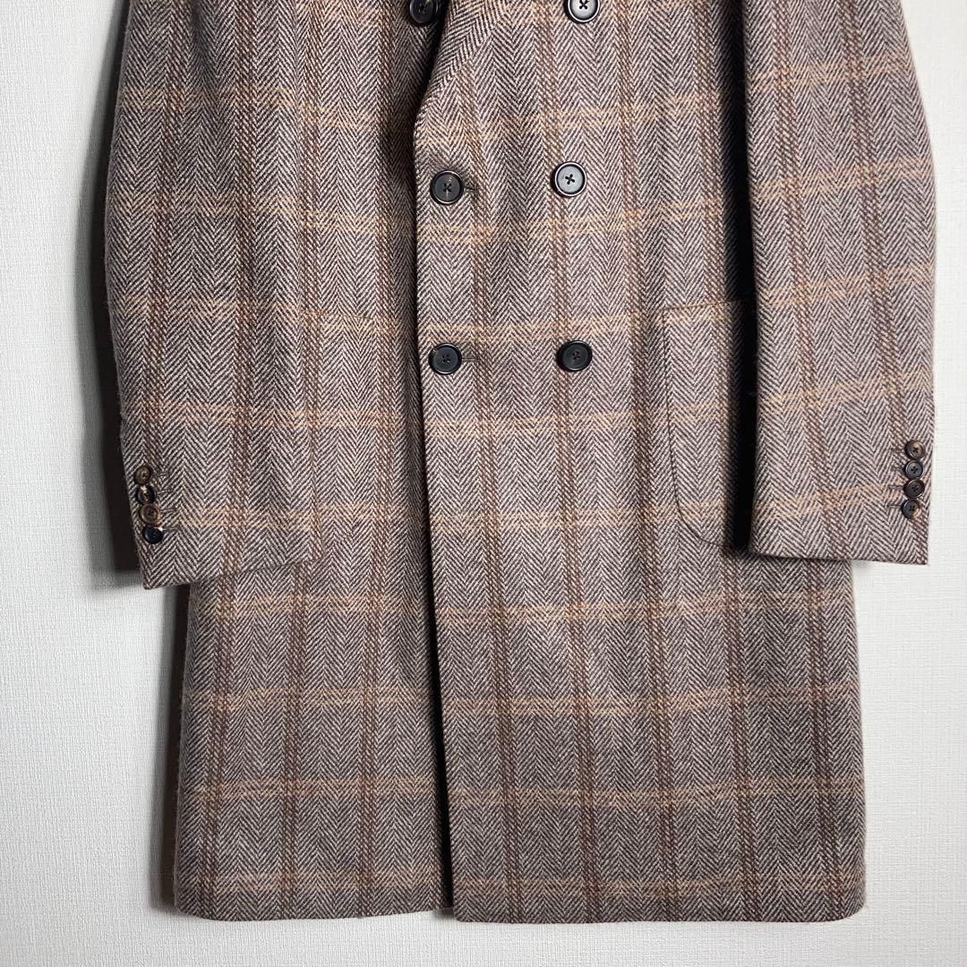 定価16万円】ラルディーニ ヘリンボーン オーバーペーン チェスター