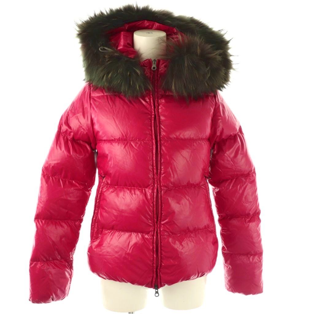 美品　デュベティカ　Adhara　ダウンジャケット　フーディー　ラクーンファー デュベティカ DUVETICA Adhara ダウンジャケット アウター ファー