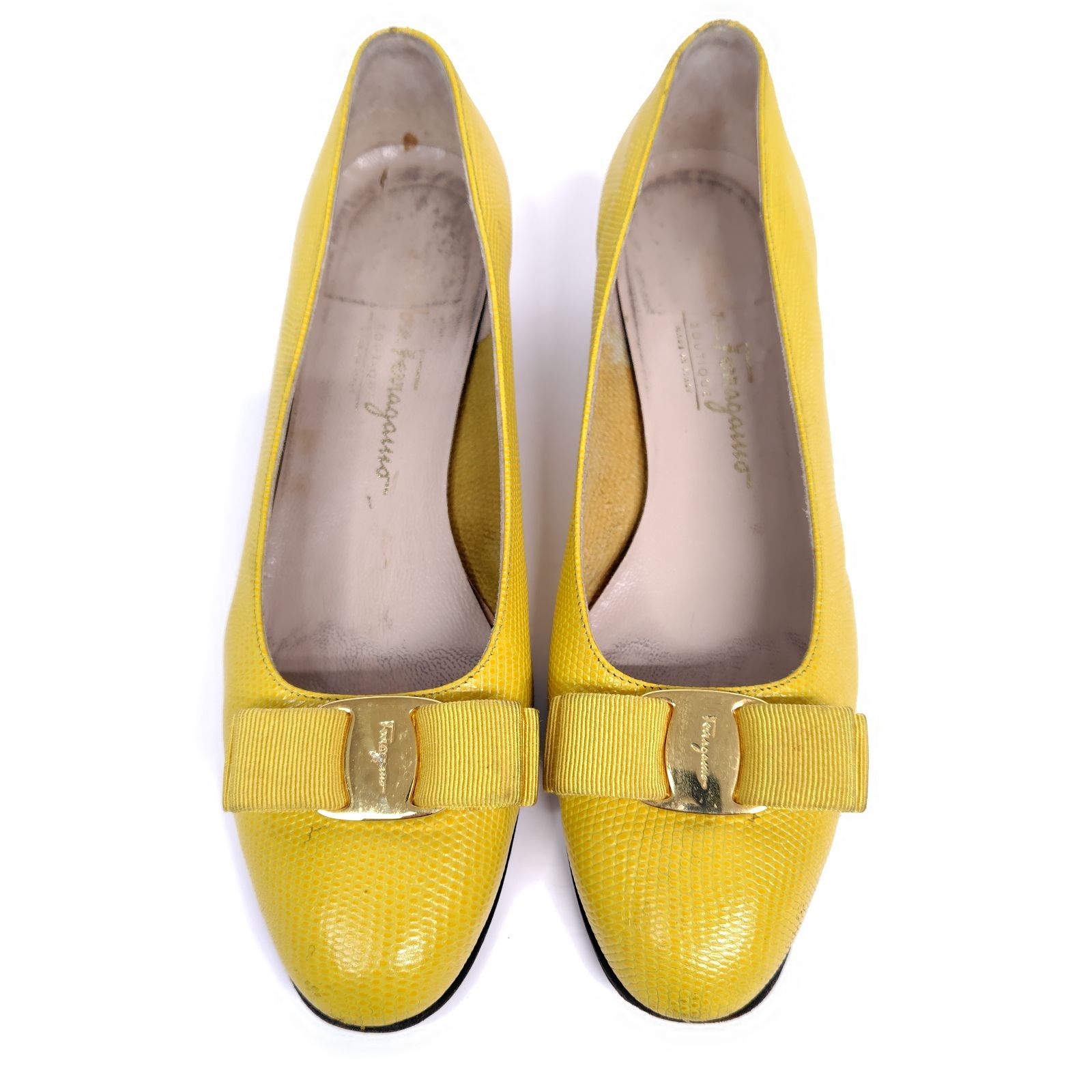 Salvatore Ferragamo フェラガモ 25.5cm パンプス ヴァラ 8.5C