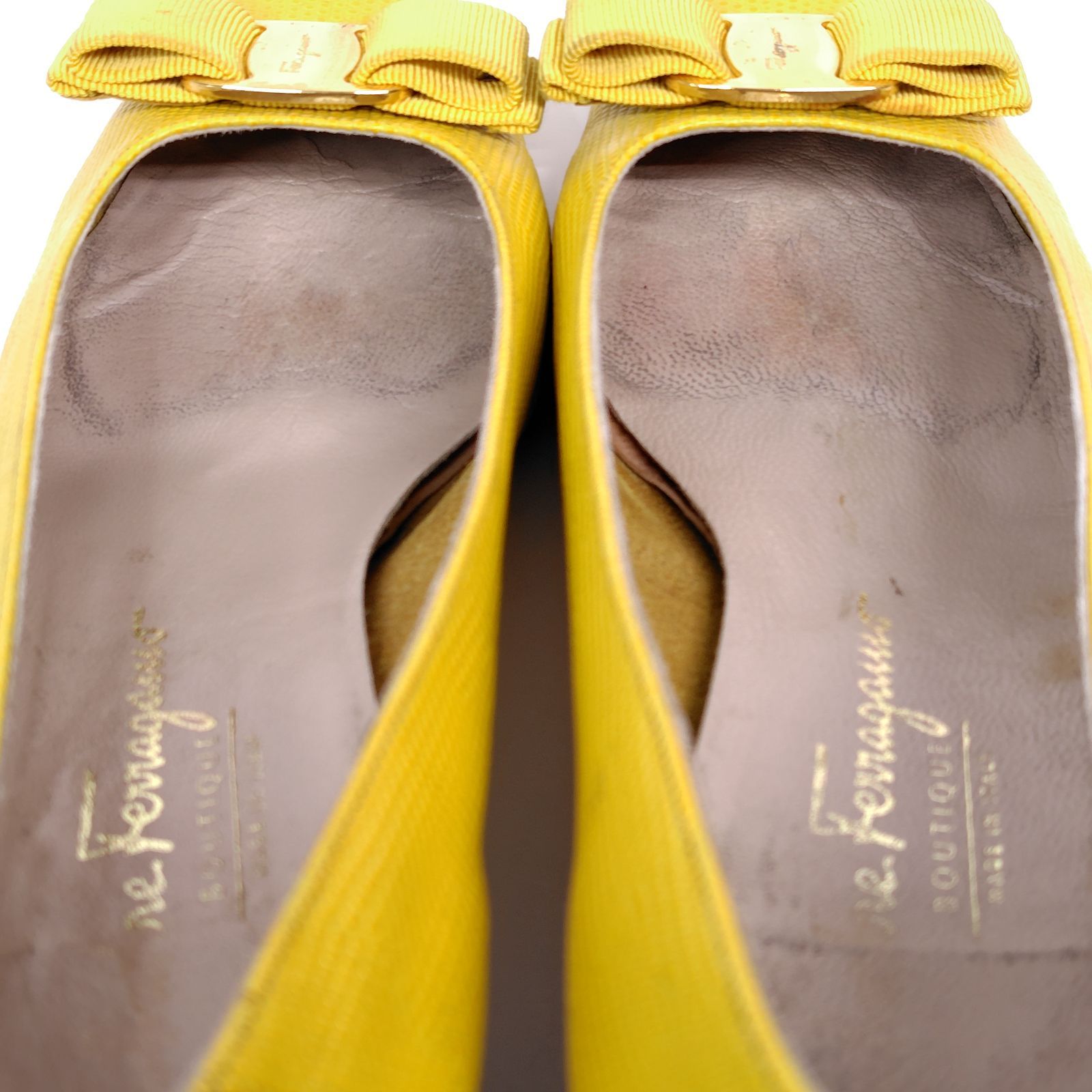 Salvatore Ferragamo フェラガモ 25.5cm パンプス ヴァラ 8.5C