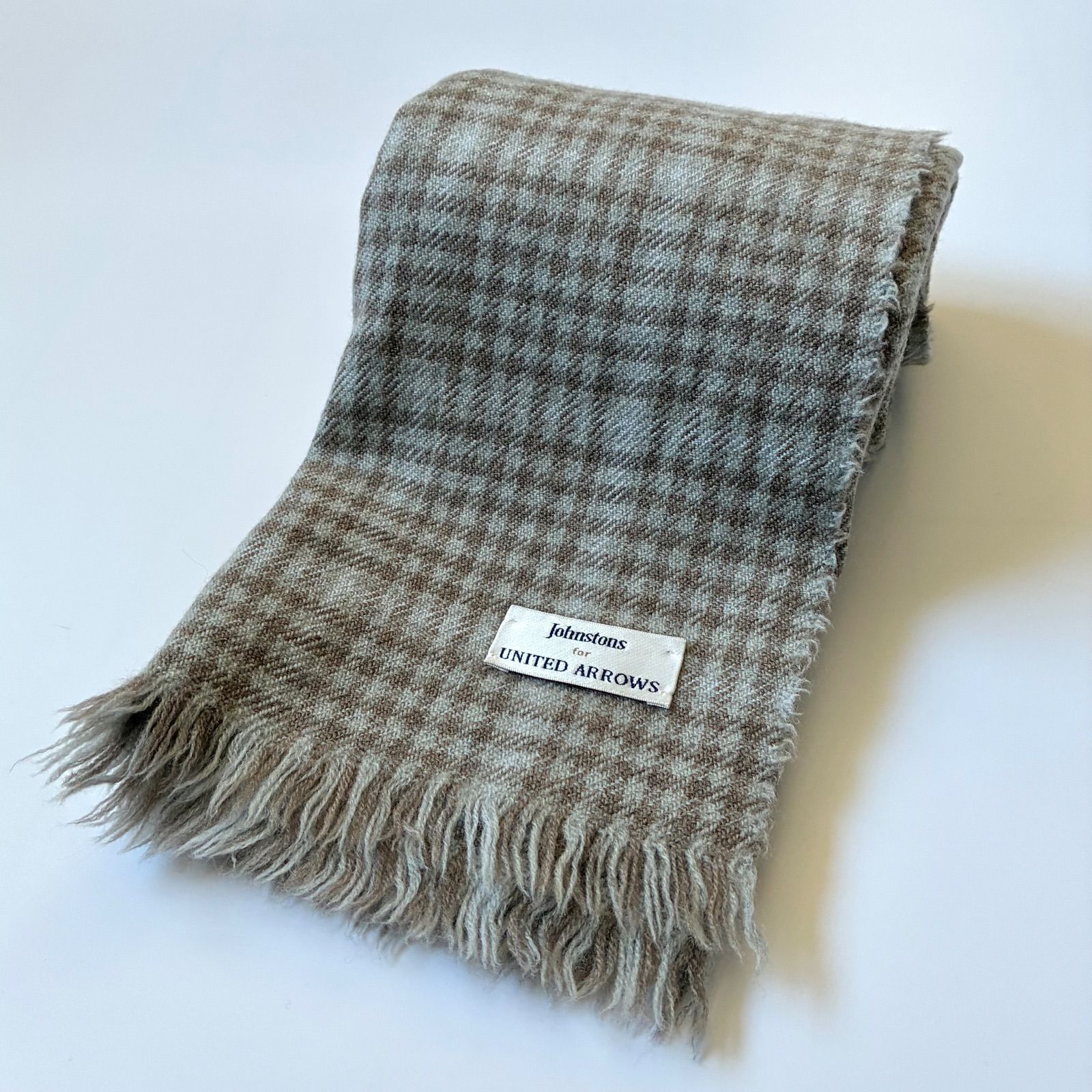 Johnstons / UNITED ARROWS 別注 シェパードチェック ジョーゼット