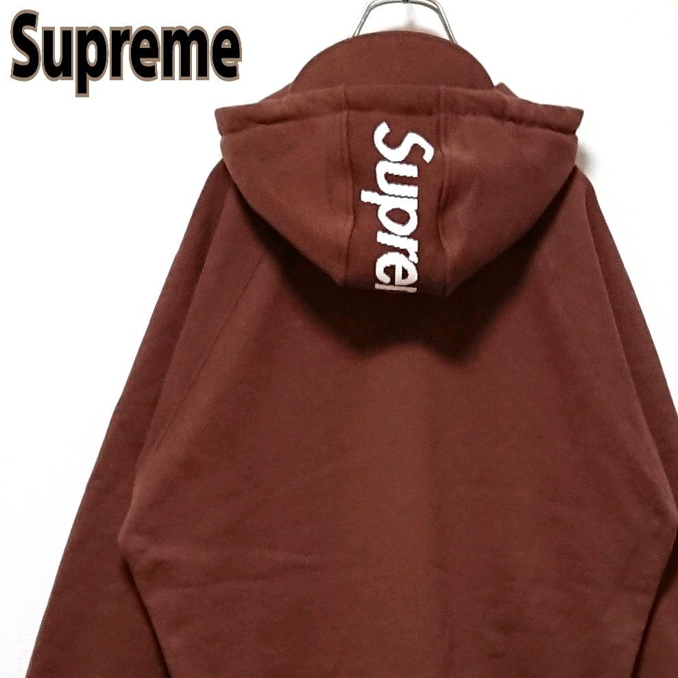 大人気 シュプリーム 刺繍スモールボックスロゴ フードロゴ フルジップ