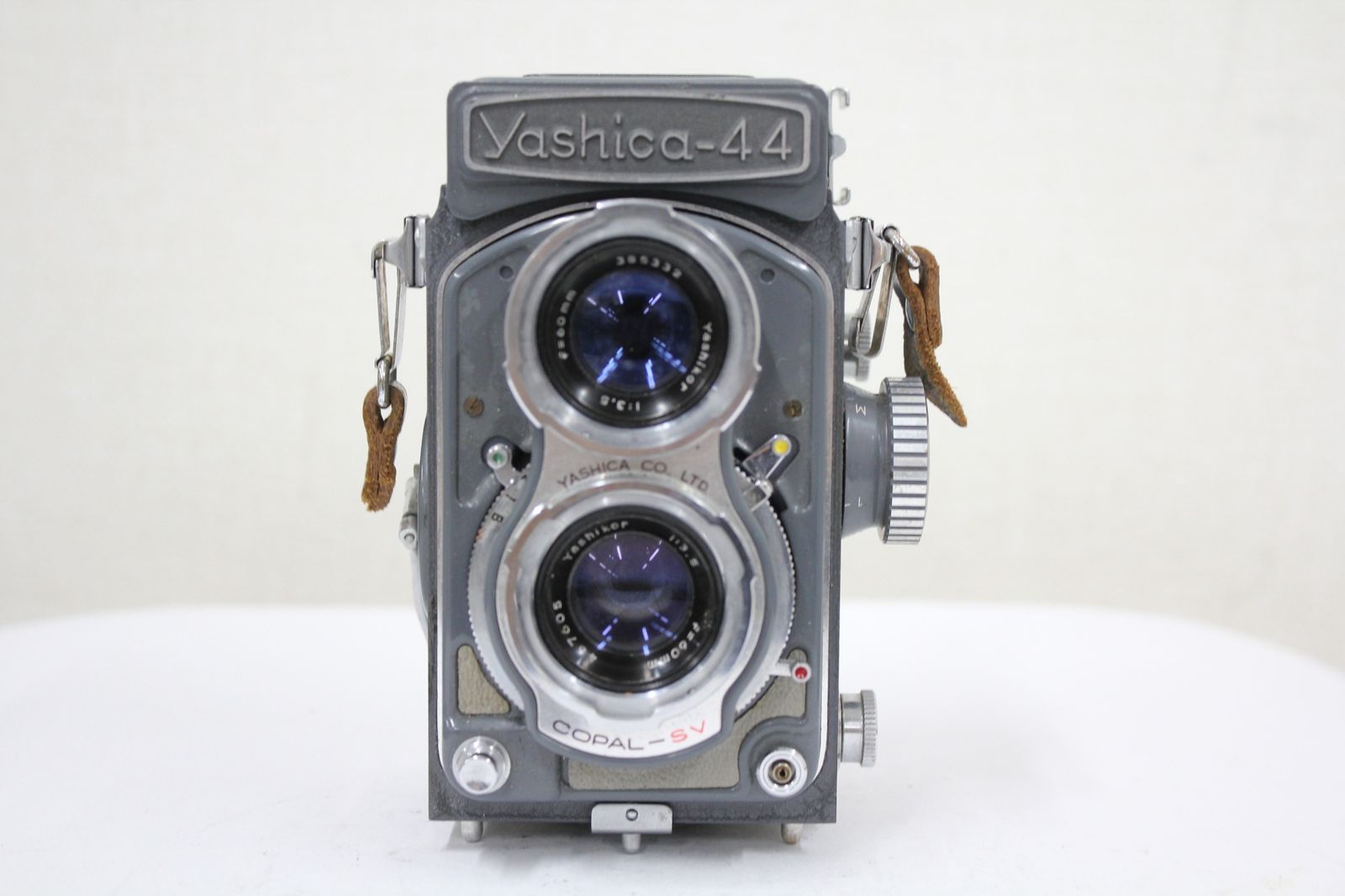 返品保証】 ヤシカ Yashica-44 Yashikor 60mm F3.5 ケース付き 二眼