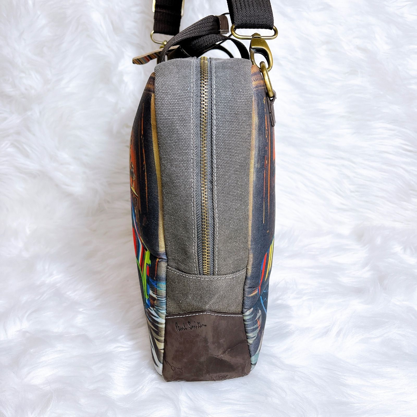 ポールスミス 2way ボストン ショルダー ミニクーパー マルチ