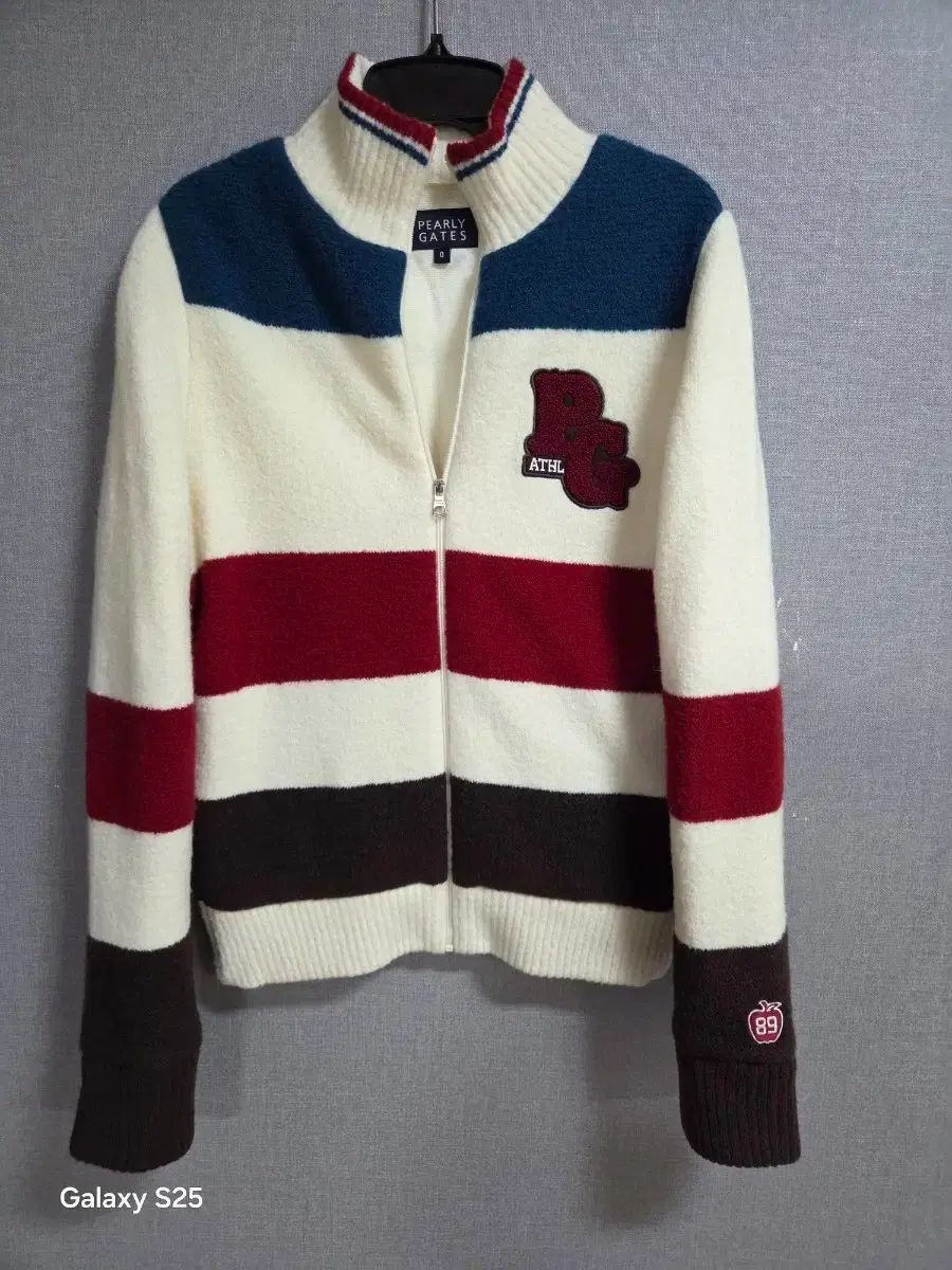 PEARLY GATES カラーブロックニット ジップアップ - メルカリ