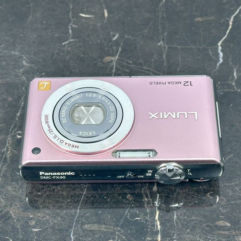 美品】Panasonic LUMIX DMC-FX40 スイートピンク 1210万画素 25mm広角
