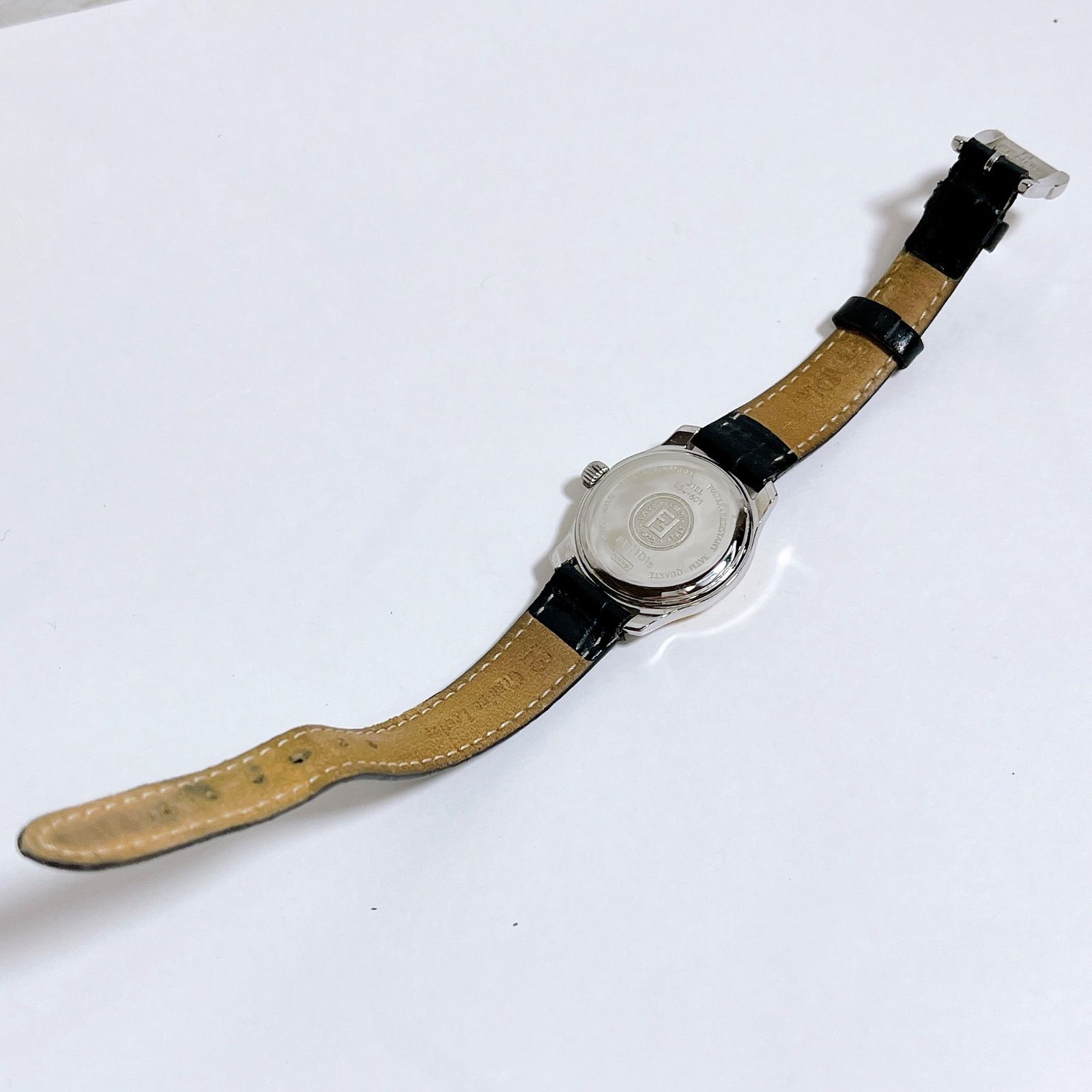 FENDI 電池交換済み 210L クォーツ デイト コンビカラー 黒文字盤