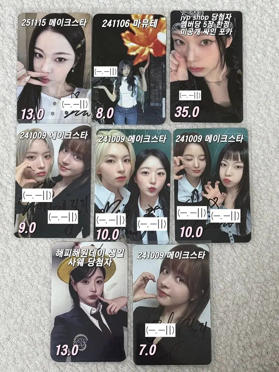 NMIXX ペンササイン会 / 当選者サイン入りトレカ リリー ヘウォン