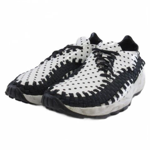 【中古】ナイキ × フラグメント エアフットスケープ ウーブン ポルカドット スニーカー 314210-101 27cm ■GY51 ナイキ NIKE × フラグメント Fragment AIR FOOTSCAPE WOVEN エア