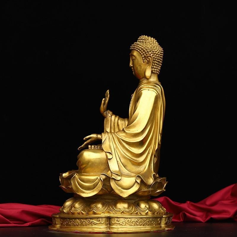 仏教美術 大日如来 仏像 黄銅製 20cm 精密彫刻 宗教的象徴 希望と力を