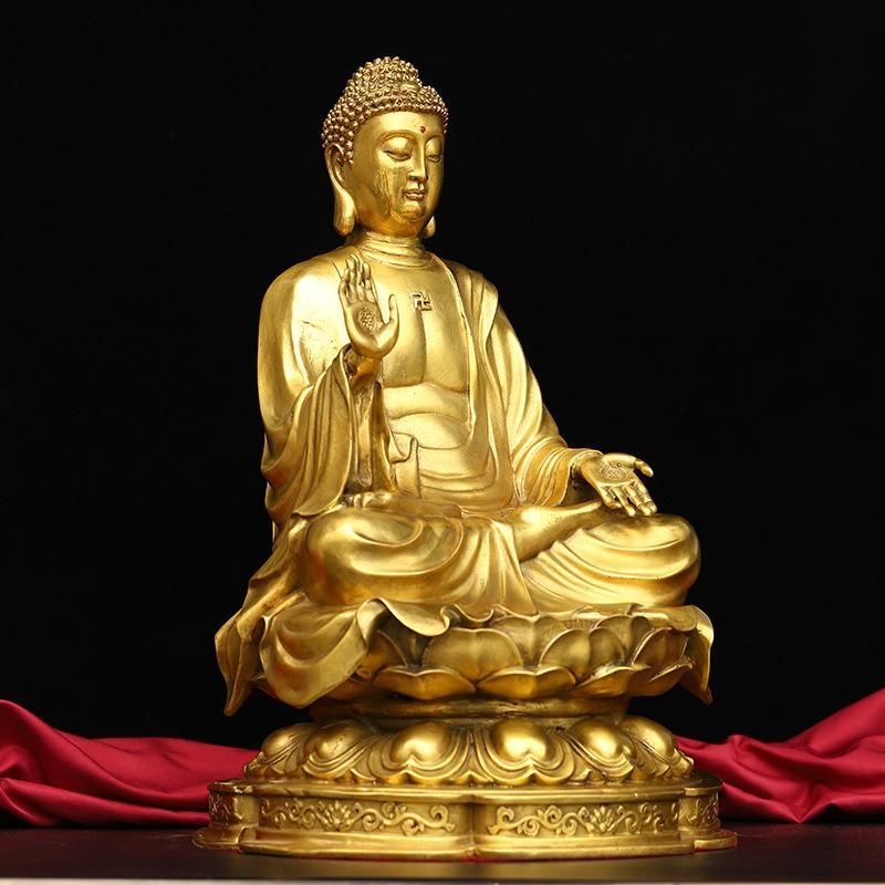 仏教美術 大日如来 仏像 黄銅製 20cm 精密彫刻 宗教的象徴 希望と力を