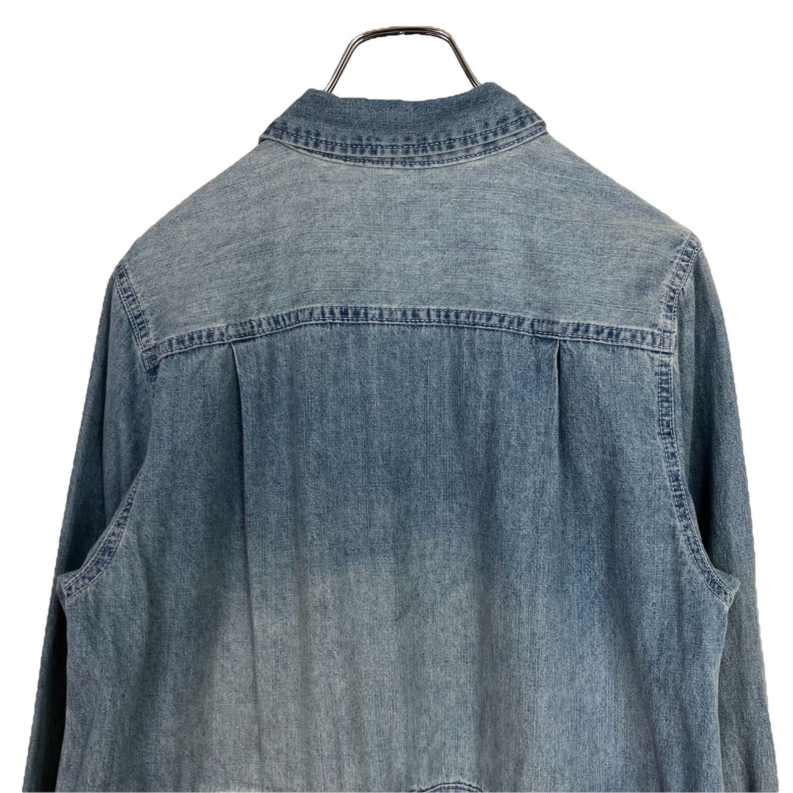 【新品タグ付き】RIVE DROITE 半袖デニムシャツワンピ FREEブルー RIVE DROITE（リヴドロワ） シャツワンピース 「MONN×Yoshiiiiii