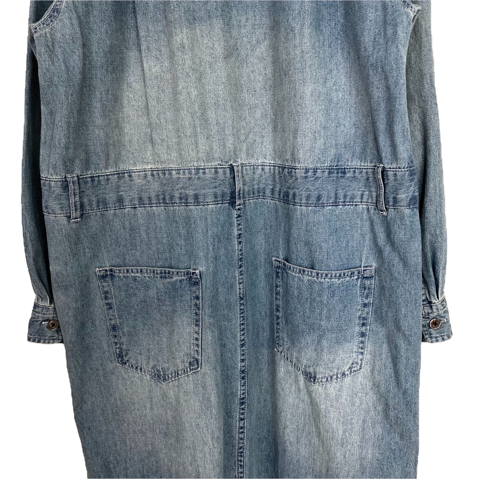 【新品タグ付き】RIVE DROITE 半袖デニムシャツワンピ FREEブルー RIVE DROITE（リヴドロワ） シャツワンピース 「MONN×Yoshiiiiii