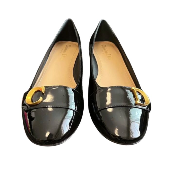 DIOR Dロゴ フラットシューズ - メルカリ