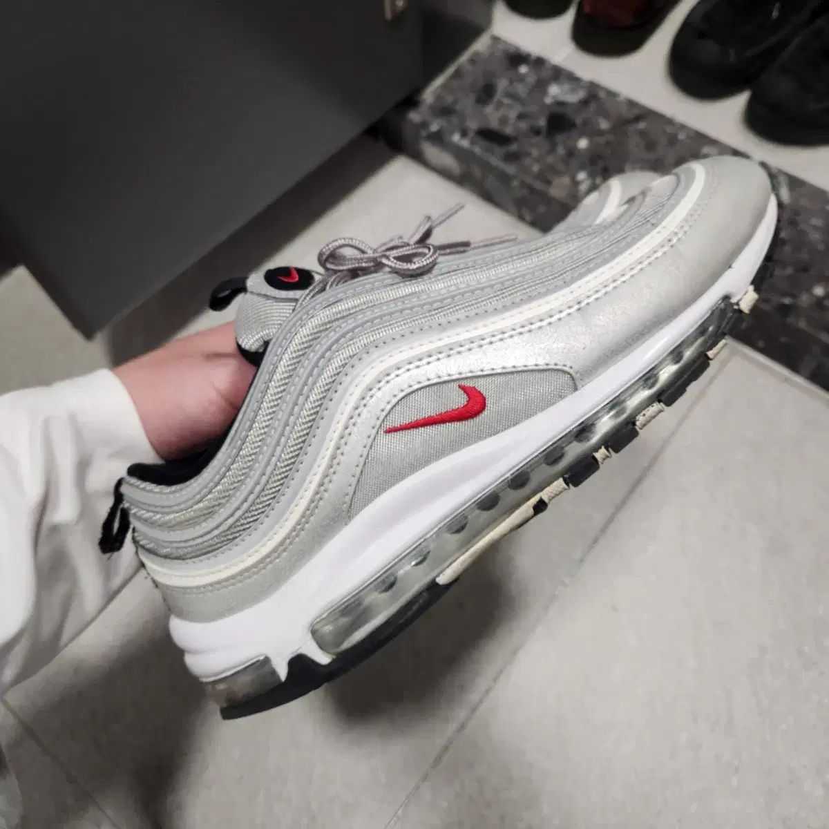 エアマックス97 シルバー 27.5cm - メルカリ