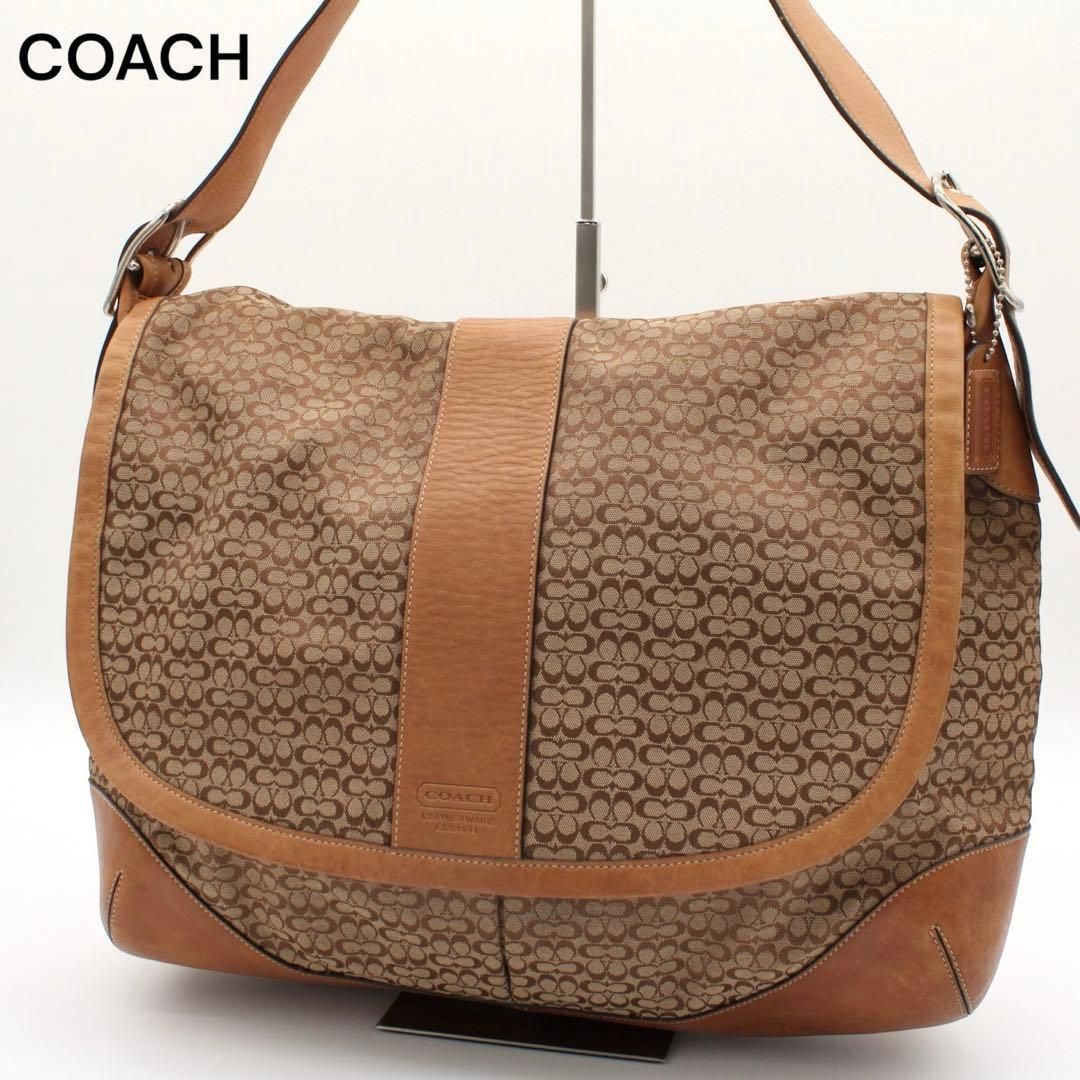 良品】コーチ ソーホー マイクロシグネチャー ショルダーバッグ