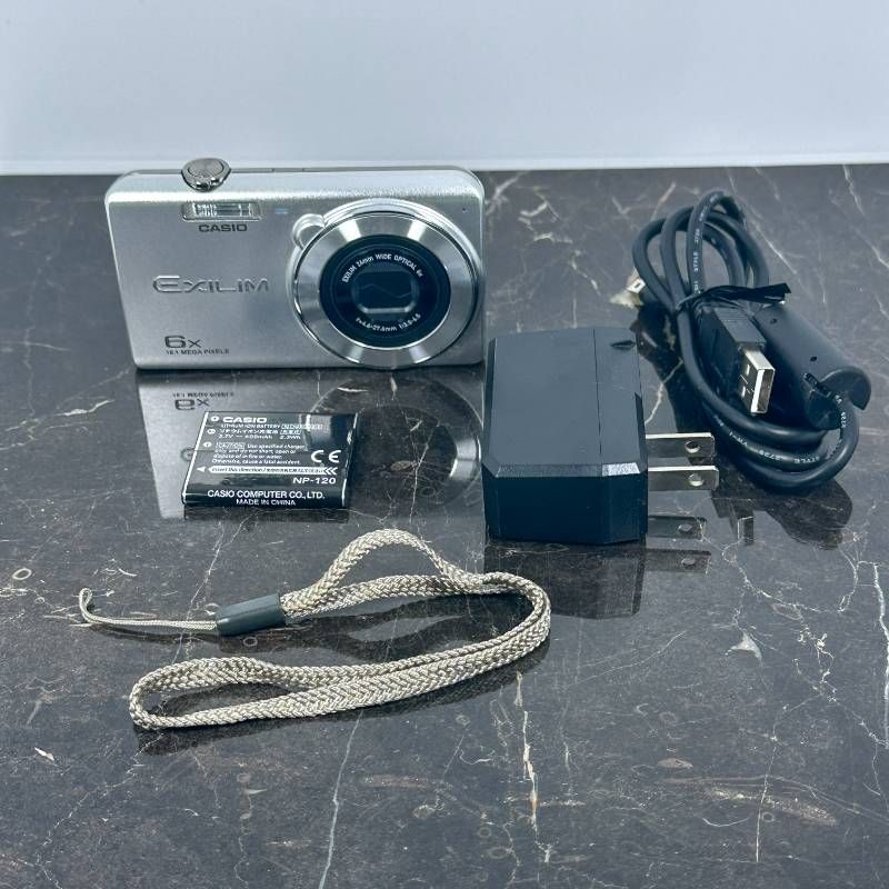 美品】CASIO EXILIM EX-ZS27 シルバー 1610万画素 光学6倍ズーム
