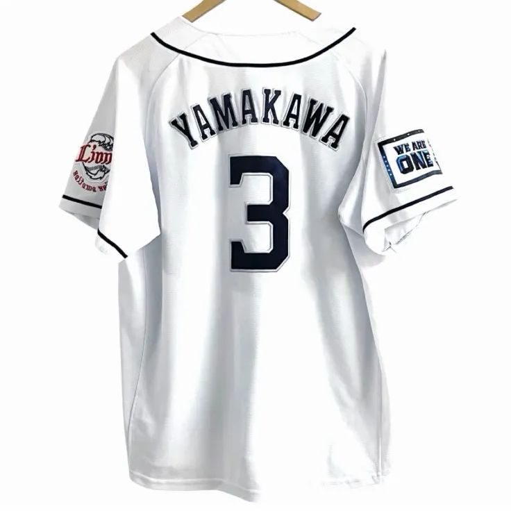 【Majestic 山川穂高】埼玉西武ライオンズ　刺繍　背番号3 Majestic 山川穂高】埼玉西武ライオンズ 刺繍 背番号3 - メルカリ