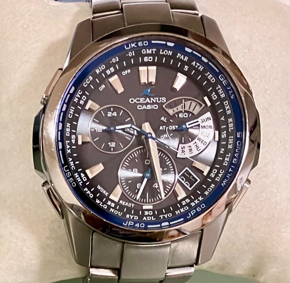 ☆CASIO カシオ/OCEANUS オシアナス☆OCW-M700☆電波ソーラー☆チタン