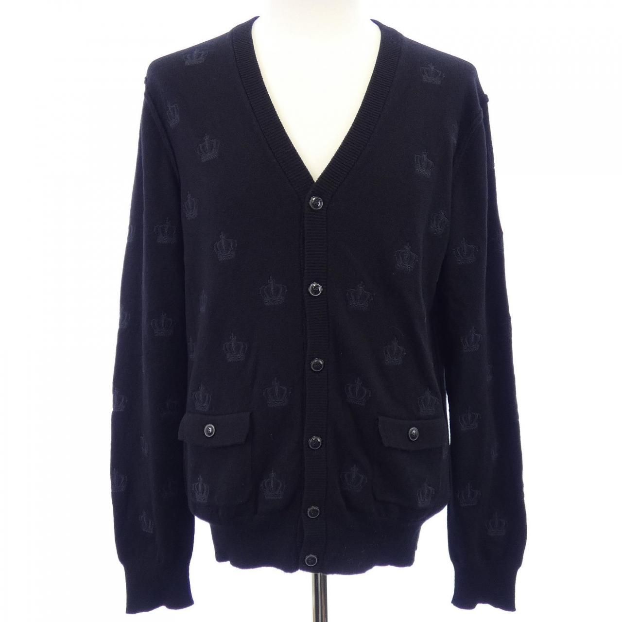 DOLCEu0026GABBANA ドルチェ＆ガッバーナ Vネックウールニットセーター