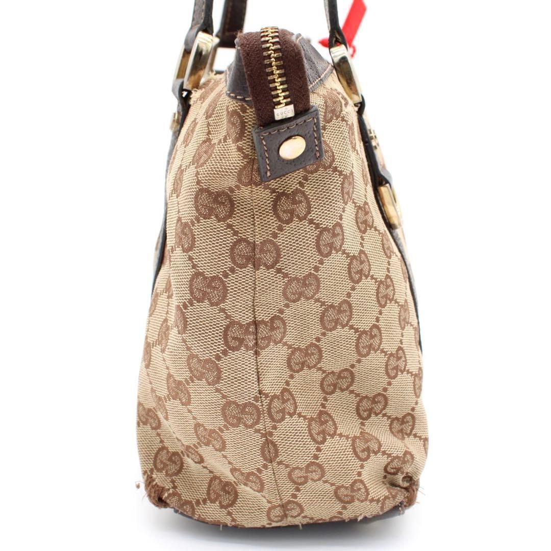 良品】GUCCI グッチ GGキャンバス トートバッグ 肩がけ A4収納可