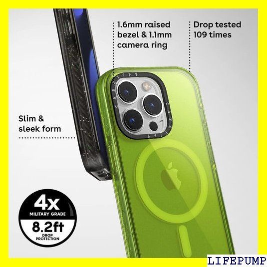 CASETiFY インパクトiPhone 14 Proケース MIL規格準拠 4x MIL-STD-810G