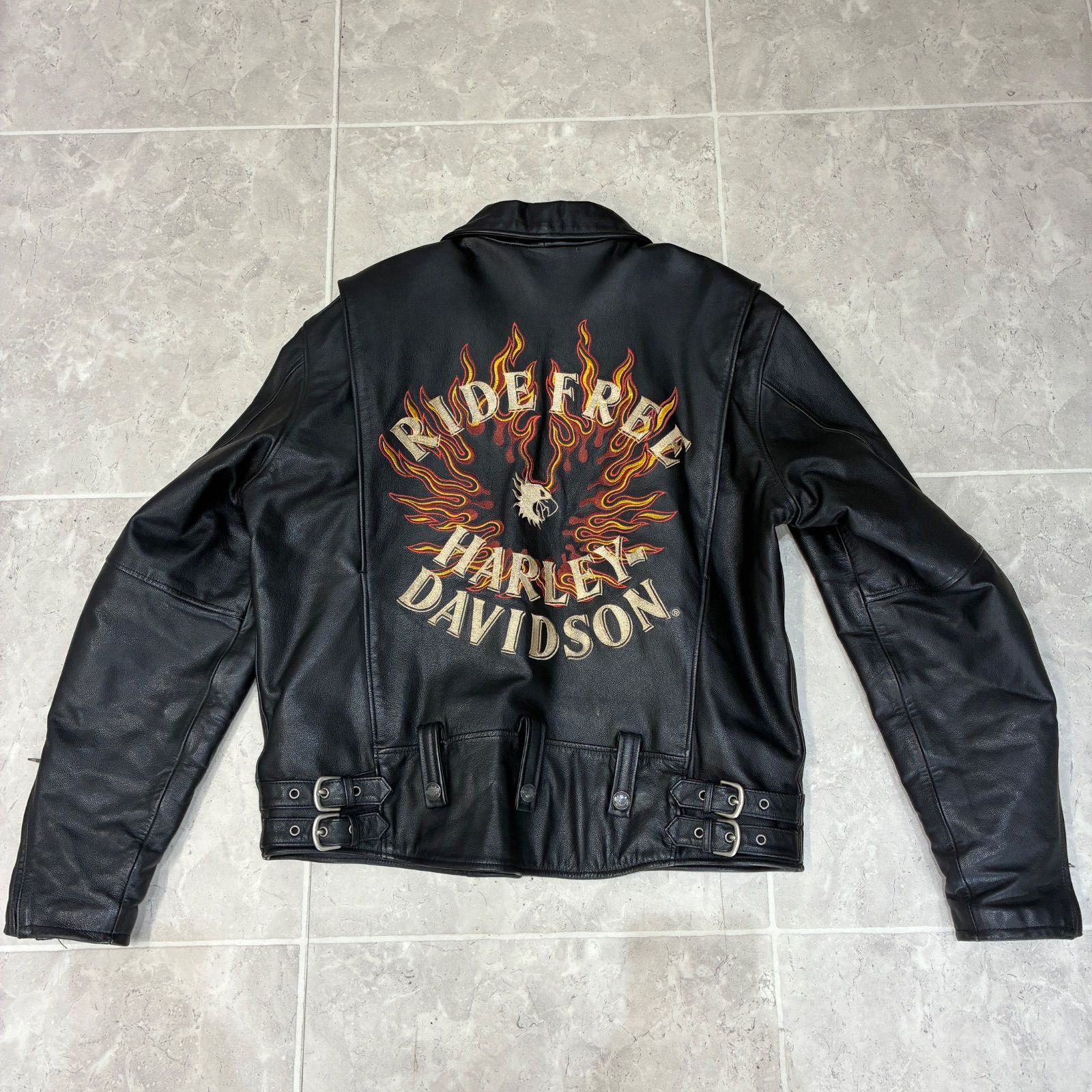00's Harley-Davidson レザージャケット/キルティングライナー
