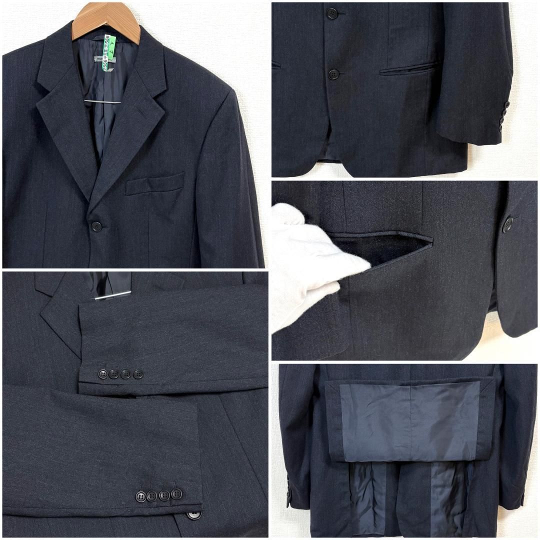 美品】 HILTON スーツセットアップ 48 ダークグレー 無地 - メルカリ
