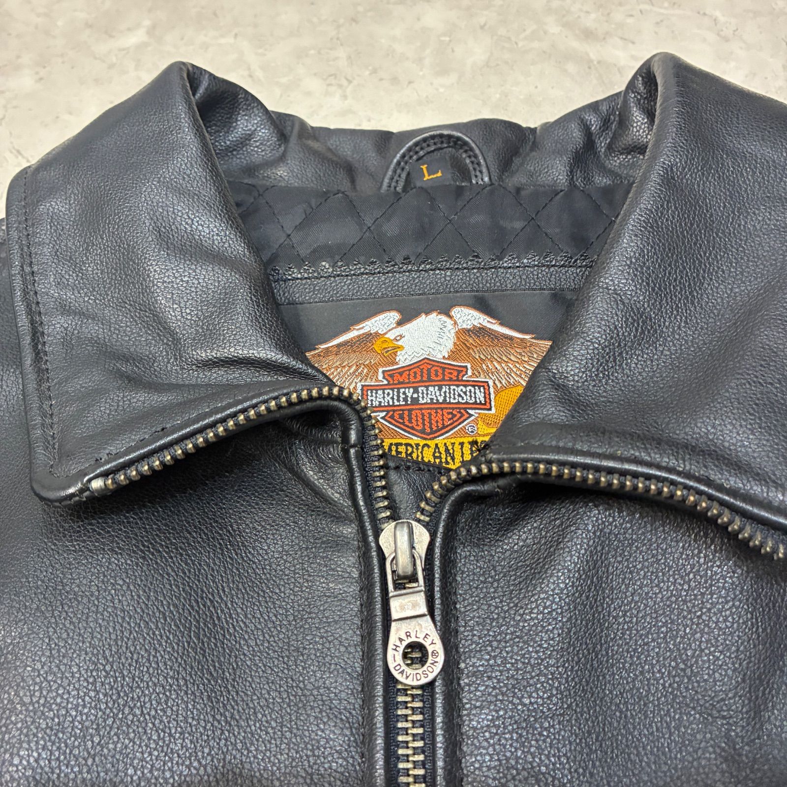 00's Harley-Davidson レザージャケット/キルティングライナー