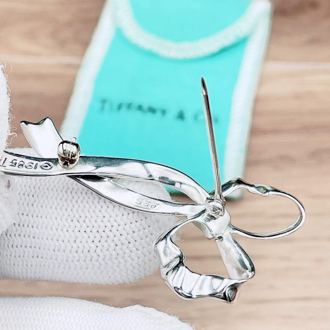 ◇ティファニー◇ 新品仕上済 Tiffany&Co. リボン ブローチ Ag925