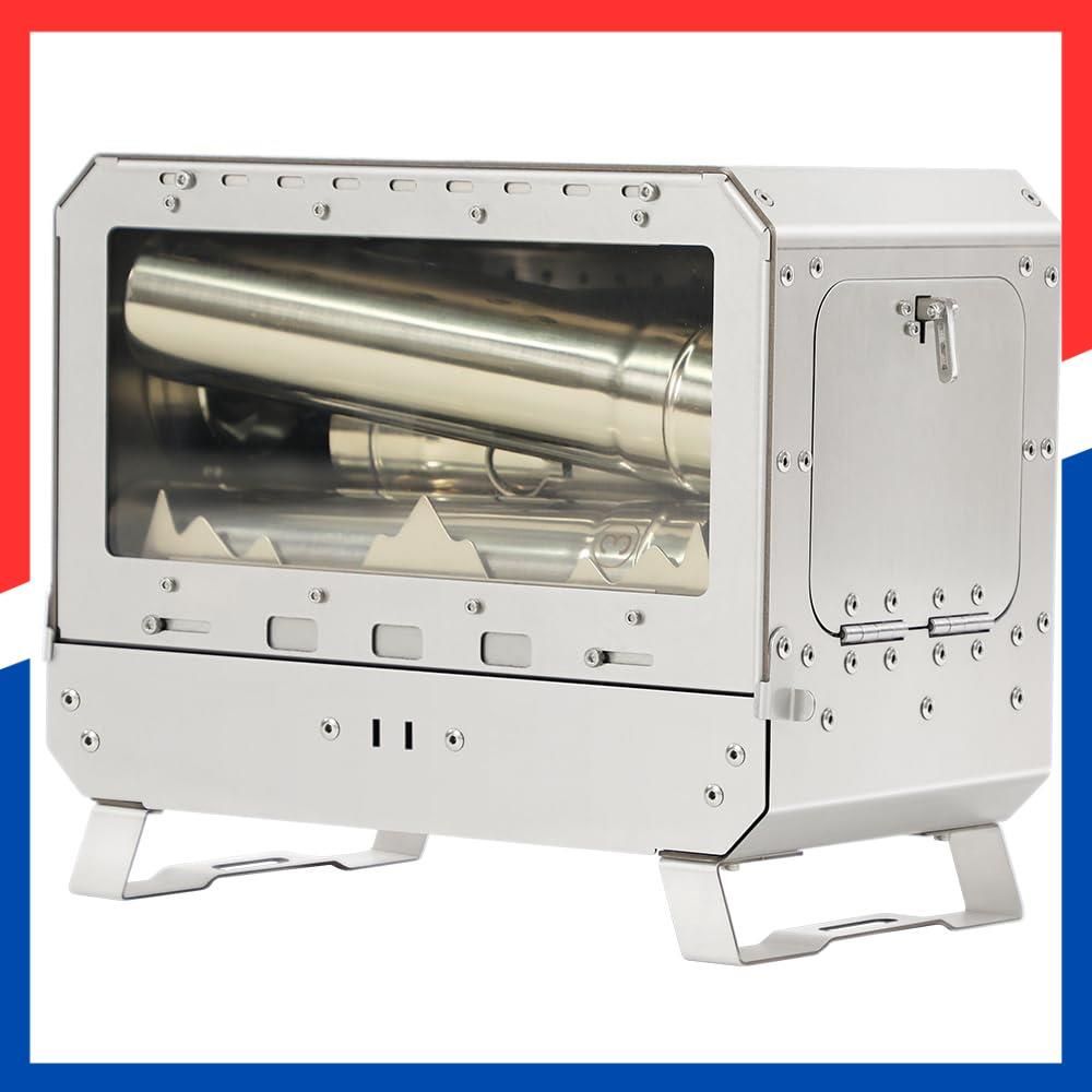 人気商品】Soomloom卓上オーブン付き薪ストーブLuflyテント調理