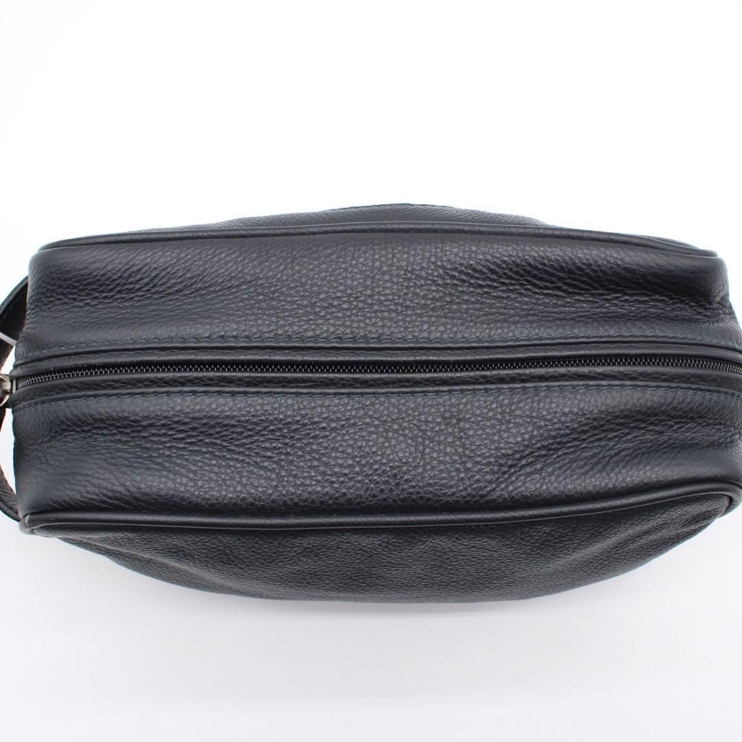 美品】GIORGIOARMANI ヴィッテロボッタラート クラッチバッグ 紺色