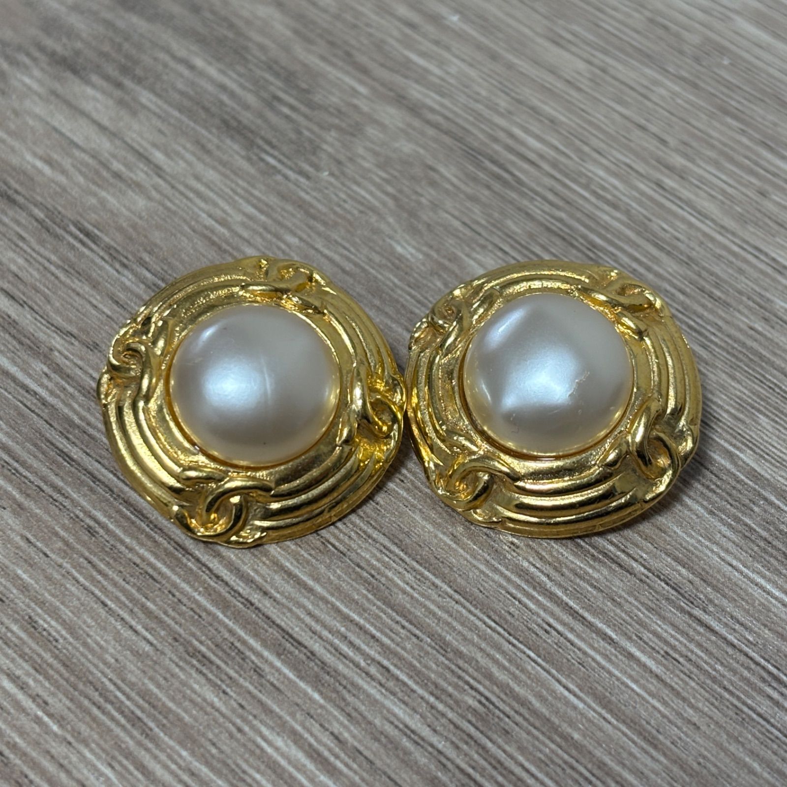 CHANEL シャネル イヤリング パール ゴールド ココマーク ヴィンテージ